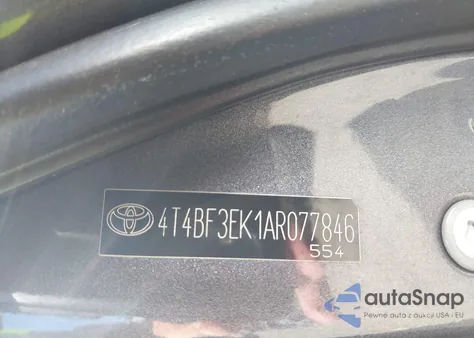 2010 Toyota Camry Xle z USA, uszkodzony, nr VIN 4T4BF3EK1AR077846